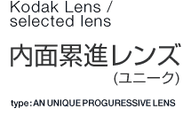 Kodak Lens/selected lens　内面累進レンズ（ユニーク）